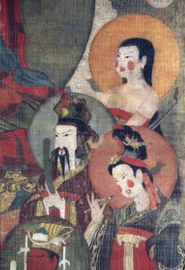 Culture tibétaine : Le Bouddha Tejaprabha entouré de divinités planétaires
