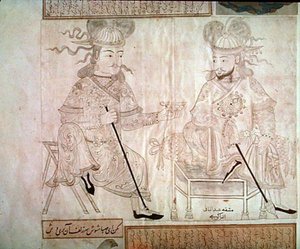 Deux hommes en conversation, de l