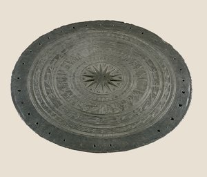 Détail du sommet du tambour Dong Son, IIe-Ier siècle av. J.-C. (bronze) - School Vietnamese