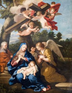 La Sainte Famille avec des anges, 1700