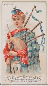 Cornemuse, de la série Instruments de musique N82 pour les cigarettes Duke, 1888 - Schumacher and Ettlinger
