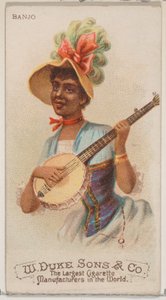 Banjo, de la série Instruments de musique N82 pour les cigarettes Duke, 1888 - Schumacher and Ettlinger