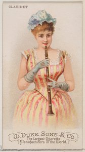 Clarinette, de la série Instruments de musique N82 pour cigarettes Duke