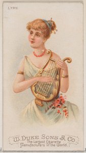 Lyre, de la série Instruments de musique N82 pour les cigarettes de marque Duke