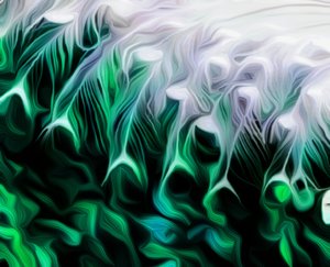 Abstrait vert