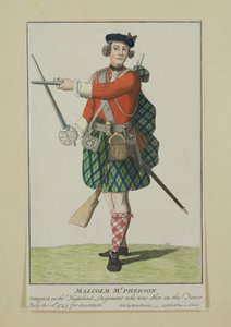 Malcolm McPherson, caporal du régiment Black Watch, fusillé pour désertion, 1743