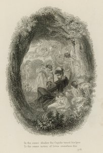 Scène de Windsor Forest, par Alexander Pope (gravure)