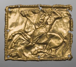 Art des steppes - Art scythe : Plaque représentant une scène de chasse - Scythian