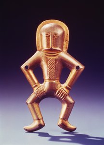 Nomade à cheval (argent doré)