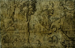 Paysage avec moulins à vent - Sebald Baumhauer