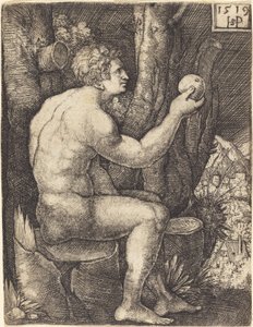 Adam assis - Sebald Beham
