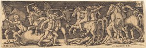 Combat des Grecs et des Troyens - Sebald Beham