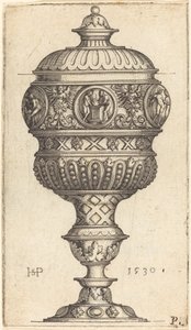 Double gobelet avec médaillons ronds