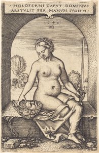 Judith assise à une fenêtre - Sebald Beham
