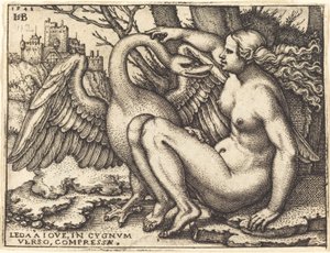 Léda et le cygne - Sebald Beham