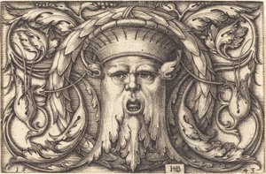 Ornement avec un masque