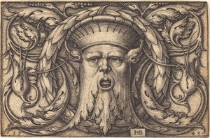 Ornement avec un masque - Sebald Beham