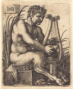 Satyre Jouant de la Lyre - Sebald Beham