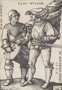 Porte-drapeau et tambour, 1544 - Sebald Beham
