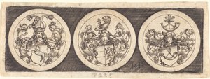 Trois médailles avec armoiries