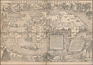 Carte du monde de 1532 par Sebastian Münster - Sebastian Munster