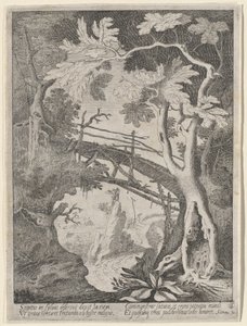 Un paysage rocheux avec la tentation du Christ