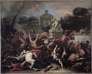 Les Lapithes et les Centaures - Sebastiano Ricci