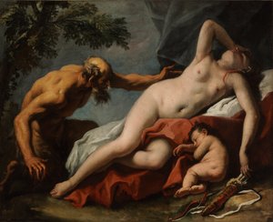 Vénus et Satyre - Sebastiano Ricci