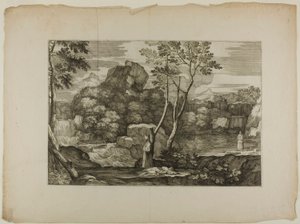 Paysage avec un homme mort et deux prêtres - Sébastien Bourdon