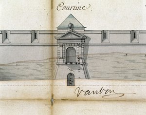 Fortifications Courtine par Vauban - Sebastien Le Prestre de Vauban