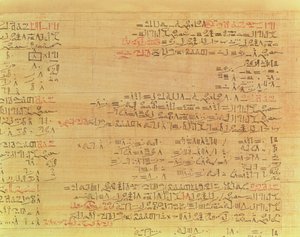Papyrus mathématique Rhind (détail)