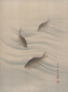 Poissons Nageant, vers 1890-92 - Seki Shuko