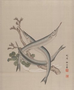 Trois poissons et une branche