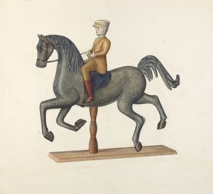 Cheval avec cavalier - Selma Sandler