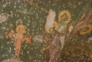 Anges du Jugement dernier, XIVe siècle (détail)