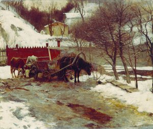 Début du printemps - Sergei Ivanovich Svetoslavsky