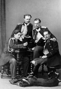 Grands-ducs Alexandre Alexandrovitch et Vladimir Alexandrovitch de Russie, vers 1870-1875