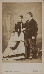 Paul Pavlovich Demidoff, 2e prince de San Donato 1839-1885, avec sa femme, Maria
