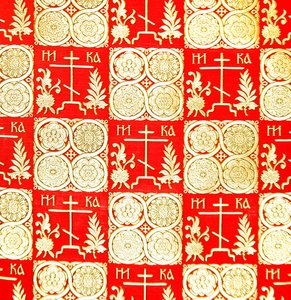 Satin demi-soie de la manufacture Olovyanishnikov, début du 20e siècle
