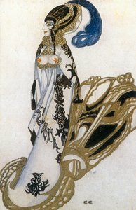 Esquisse du costume de Salomé du ballet La ... (aquarelle sur papier) - Sergei Yurevich Sudeikin
