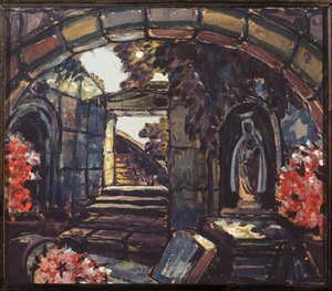 Décoration préparatoire pour la pièce "Sœur Béatrice" de Maurice Maeterlinck - Sergei Yurevich Sudeikin