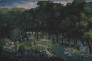 Le repos dans le parc Michael