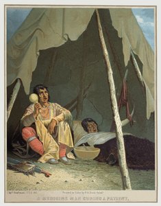 Chaman amérindien, vers 1850