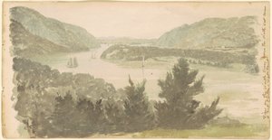 Vue de la rivière du Nord depuis le coin nord-ouest du Fort Clinton—West Point - Seth Eastman