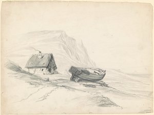 Maison et bateau au bord de l