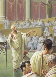 Caton met en garde ses collègues du Sénat contre Carthage