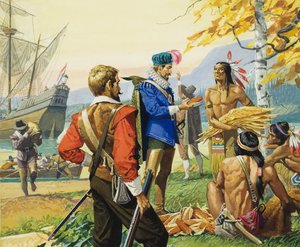 Henry Hudson (1570-1611) (gouache sur papier)