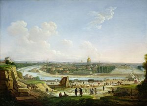 Vue générale de Paris depuis la colline de Chaillot, 1818
