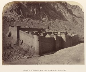 Couvent de Sainte-Catherine, avec Jebel Músá en arrière-plan