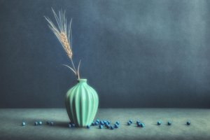 Nature morte sereine au blé